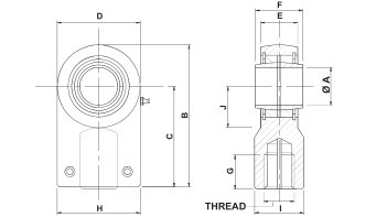Threaded Female Rod End.